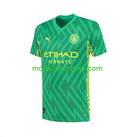 Koszulka Manchester City Bramkarska Domowe Stroje Piłkarskie 2023/24 Krótki Rękaw
